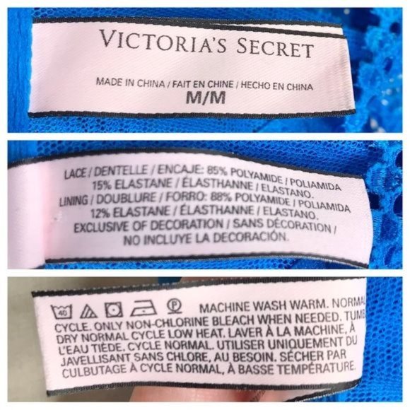 Victoria’s Secret M lace bra letter blue - Picture 7 of 7